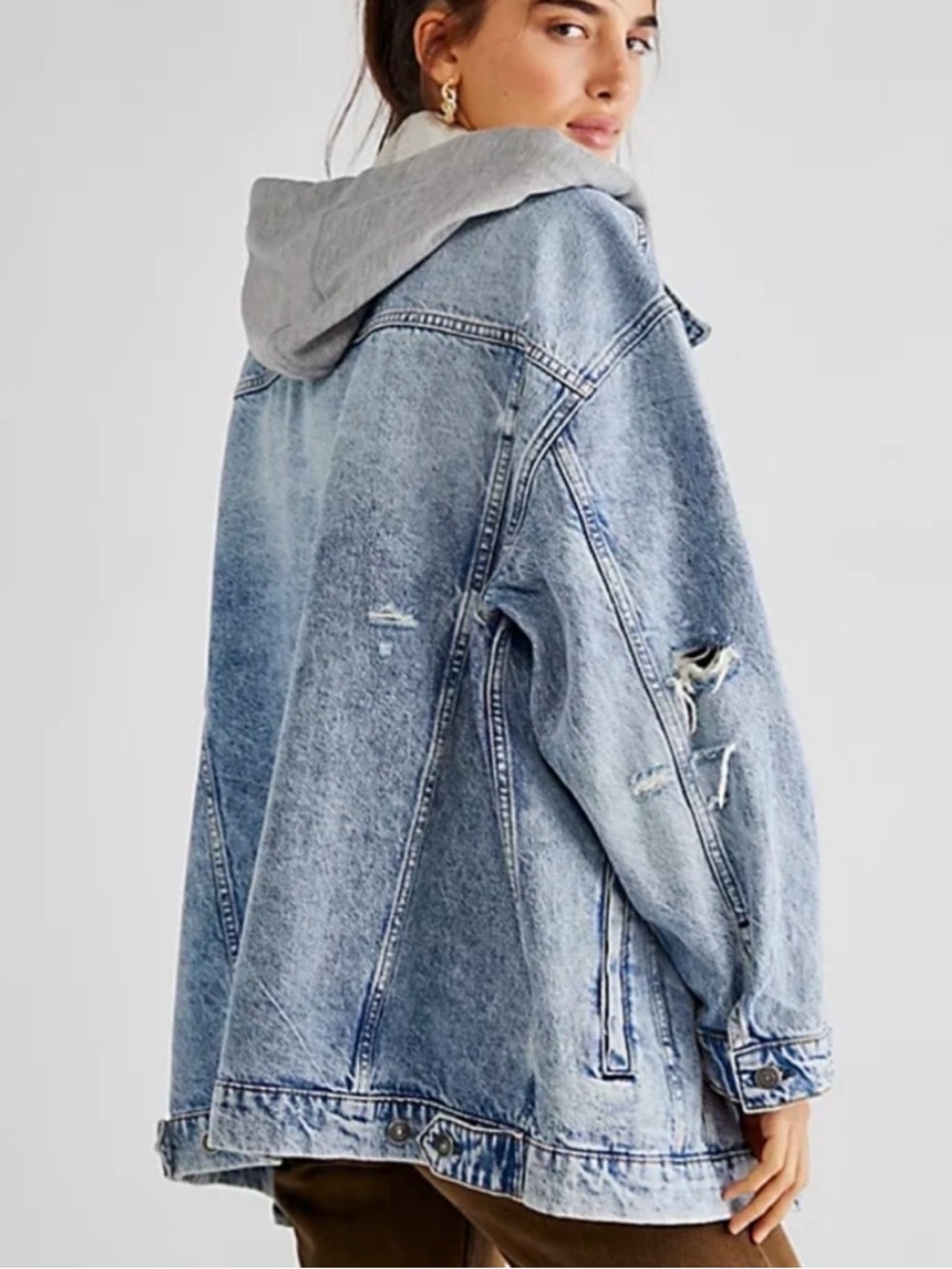 We The Free Flawless Hooded Denim Jacket - Picture 2 of 6